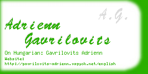 adrienn gavrilovits business card